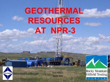 GEOTHERMAL RESOURCES AT NPR-3, WYOMING - RMOTC