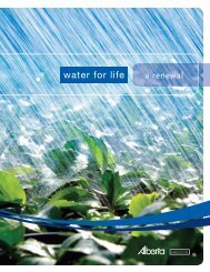 Water for Life - Alberta Environment - Government of Alberta