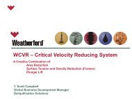 WCVR â Critical Velocity Reducing System