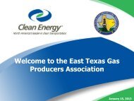 Clean Energy - East Texas Gas Producers Association