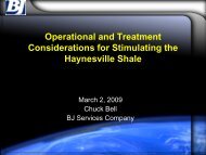Operational and Treatment Considerations for Stimulating the ...