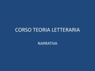 corso teoria ii anno: narrativa ferrari - Omero