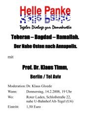 Professor Dr. Klaus Timm Vita - DIE LINKE. Berlin