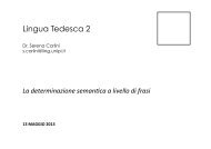 Regole di occupazione dei campi sintattici - Omero