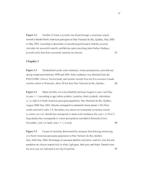 influence du climat et de la prÃ©dation sur l'utilisation de l'habitat et la ...