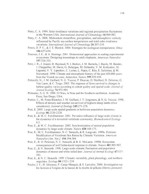 influence du climat et de la prÃ©dation sur l'utilisation de l'habitat et la ...