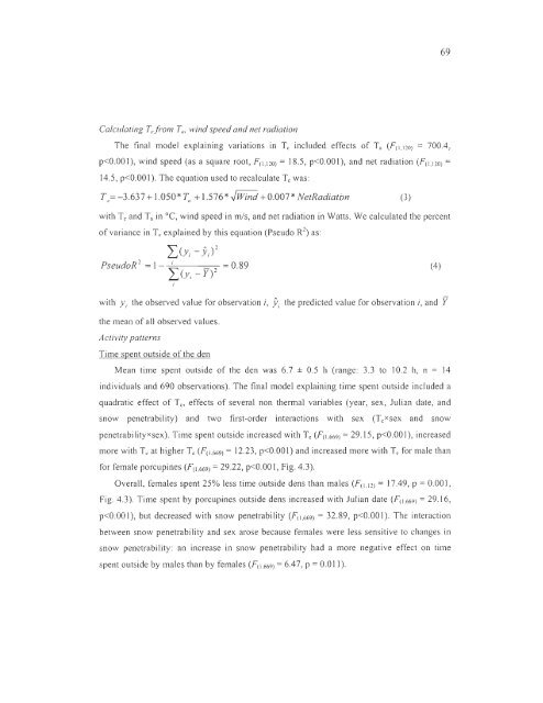 influence du climat et de la prÃ©dation sur l'utilisation de l'habitat et la ...