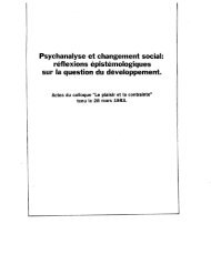 rÃ©flexions Ã©pistÃ©mologiques sur la question du dÃ©veloppement.