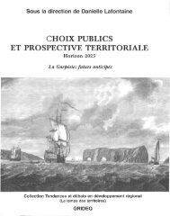 choix publics et prospective territoriale - UniversitÃ© du QuÃ©bec Ã  ...