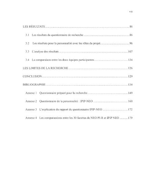 effets potentiels de l'harmonie des personnalitÃ©s des membres d ...