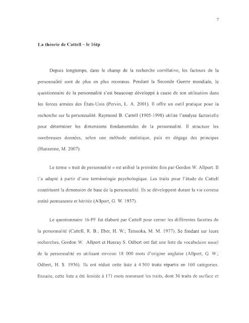 effets potentiels de l'harmonie des personnalitÃ©s des membres d ...