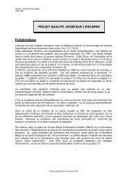 Projet qualite zoom escarre - HUG