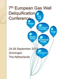 7th European Gas Well Deliquification Conference - ALRDC