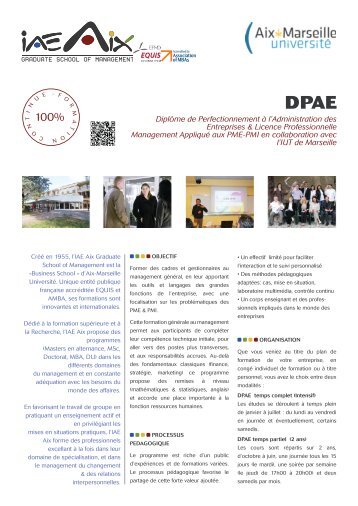 DPAE - IAE Aix-en-Provence