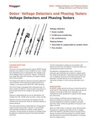 DetexÂ® Voltage Detectors and Phasing Testers Voltage ... - Maxtech