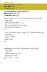 Programme du soir (PDF) - Philharmonie