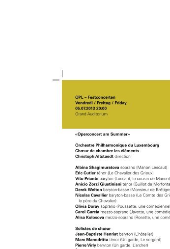 Programme du soir (PDF) - Philharmonie