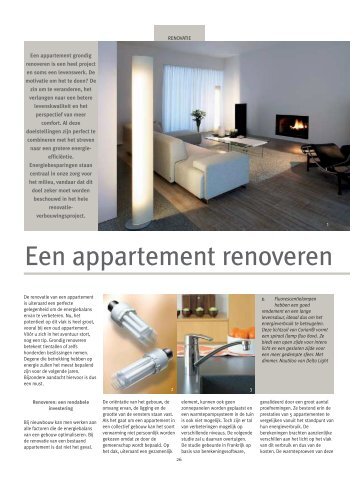 Een appartement renoveren & energie besparen