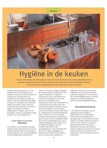 HygiÃ«ne in de keuken