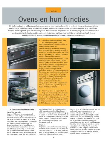 Ovens en hun functies