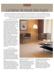 Technique : La laine, le must des tapis