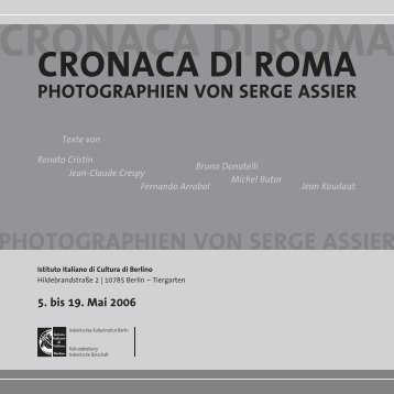 CRONACA DI ROMA - Serge Assier
