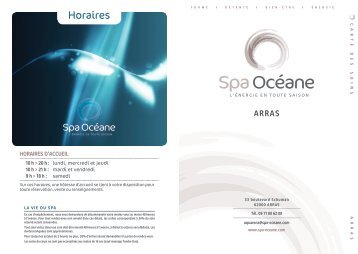 Horaires - Spa Océane