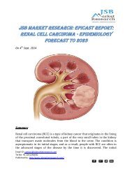 JSB Market Research: EpiCast Report: Renal Cell Carcinoma - Epidemiology Forecast to 2023