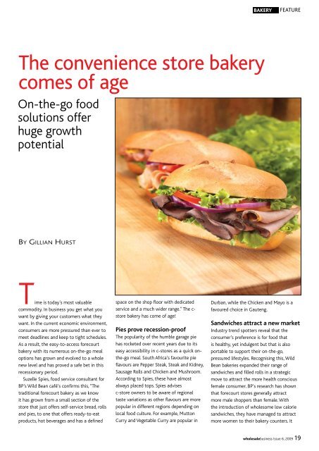 The convenience store bakery comes of age - Supermarket.co.za