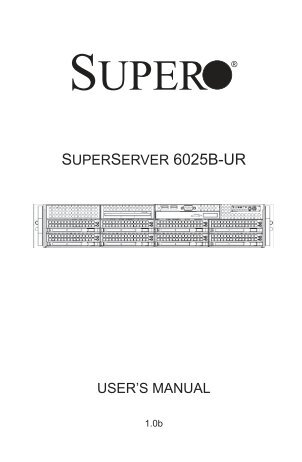 SUPERSERVER 6025B-UR - Supermicro