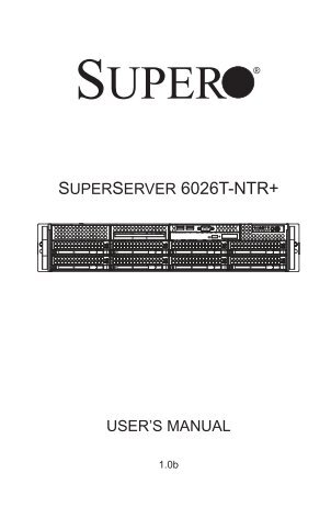 SUPERSERVER 6026T-NTR+ - Supermicro