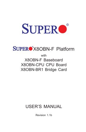 X8OBN-F Platform - Supermicro