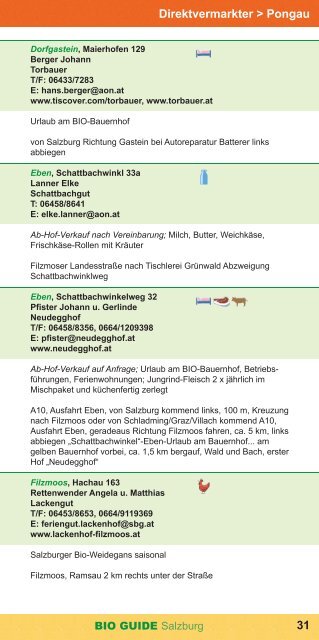 BIO GUIDE Salzburg 2015