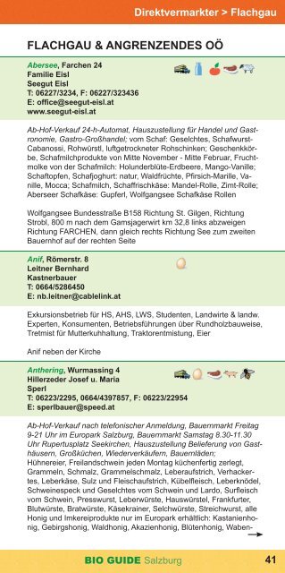 BIO GUIDE Salzburg 2015