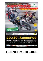 Teilnehmerguide zur DM am Lausitzring ... - Supermoto.de