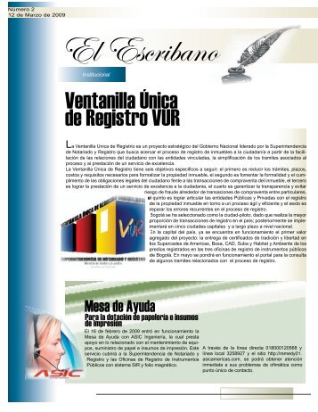 PeriÃ³dico Escribano PublicaciÃ³n 2 - Superintendencia de Notariado ...