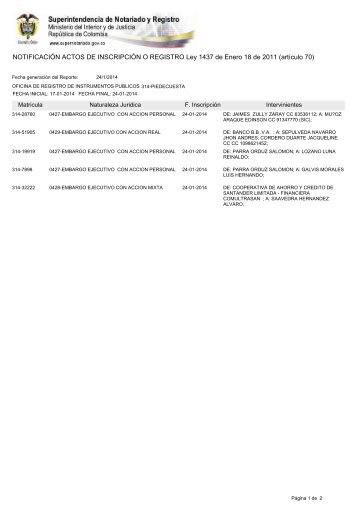 piedecuesta - Superintendencia de Notariado y Registro