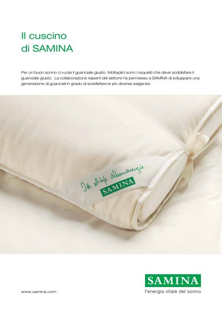 Il cuscino di SAMINA