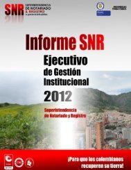 Informe Ejecutivo de GestiÃ³n 2012 - Superintendencia de Notariado ...