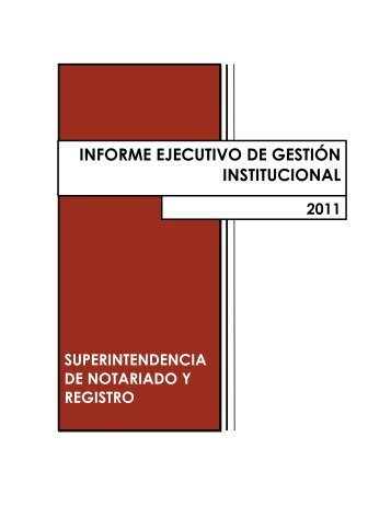 Informe de GestiÃ³n 2011 - Superintendencia de Notariado y Registro