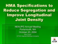 HMA Specifications to Reduce Segregation and Improve ...