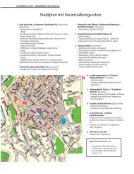 Stadtplan mit Veranstaltungsorten - Deutscher Klöppelverband e.V.