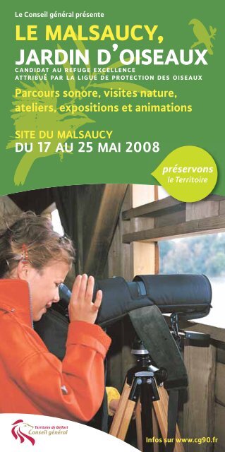 LE MALSAUCY, JARDIN D'OISEAUX - Territoire de Belfort