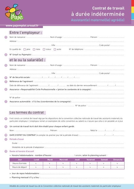 Contrat de travail