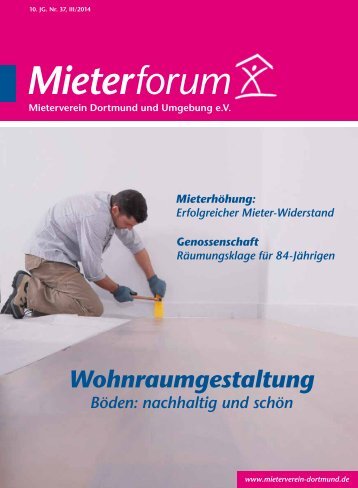 Mieterforum Dortmund - Ausgabe III/2014 (Nr. 37)