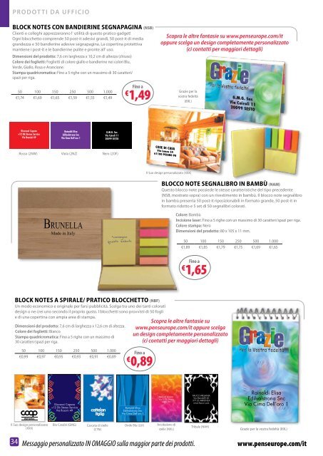 Scarica il nostro catalogo - Promotional Products