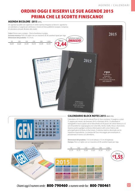 Scarica il nostro catalogo - Promotional Products