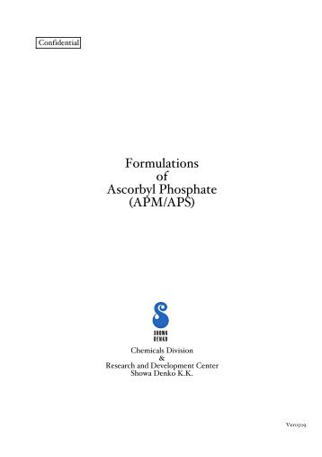 Formulations of Ascorbyl Phosphate (APM/APS)