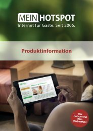 Meinhotspot Produktinformation 2014