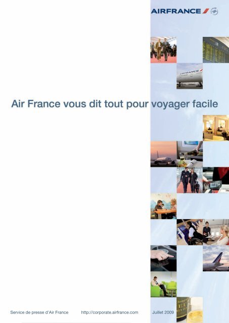nos conseils aux passagers dans le dossier de presse - Air France